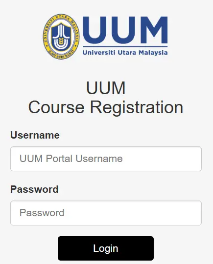 UUM Course Registration Through UUM Portal