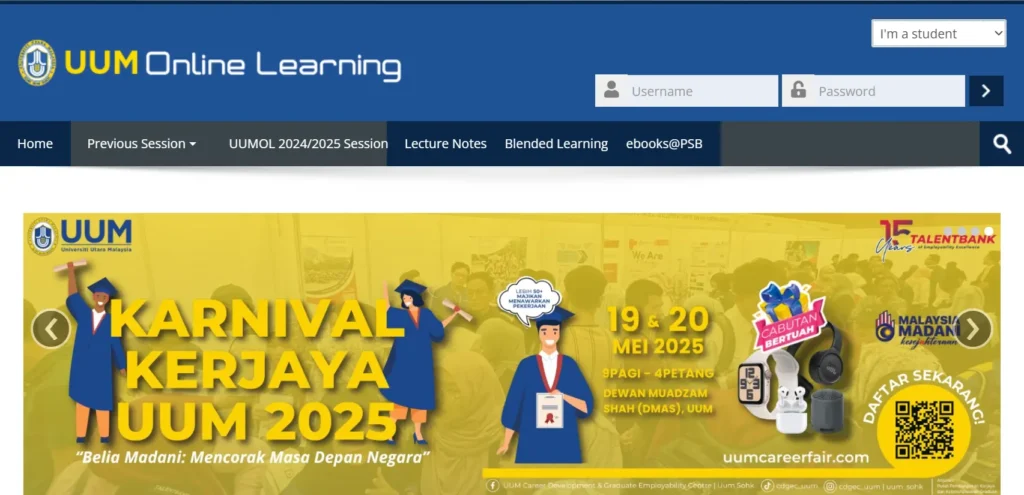 UUM Online Learning Portal For Students